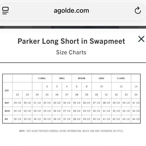 Agolde Parker Long denim blue jeans shorts in Swapmeet size 26 style A9010-811 - Picture 9 of 11